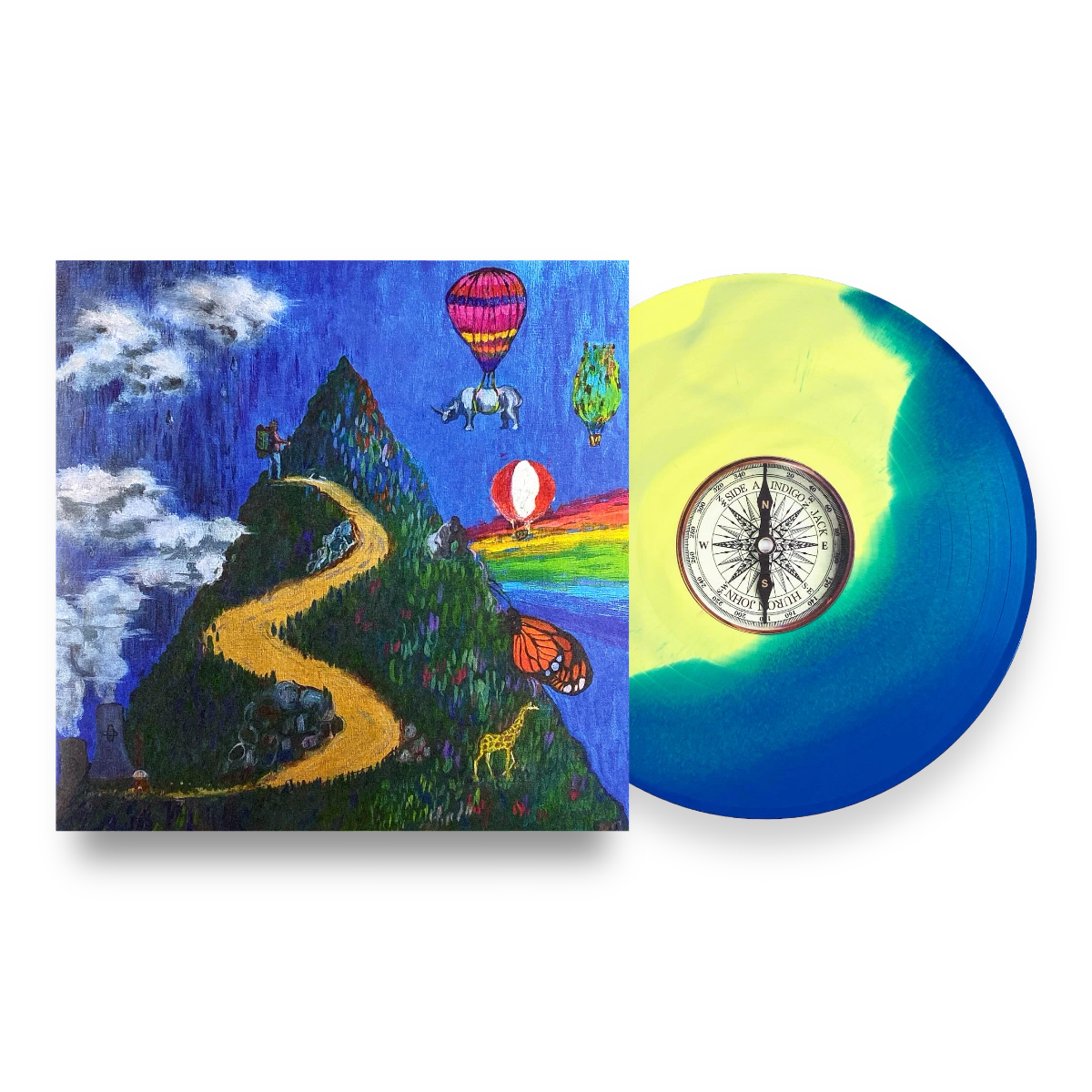 Huron John - Indigo Jack & The New World Border (Blood Diamond Deluxe Splatter Vinyl) w photo booklet