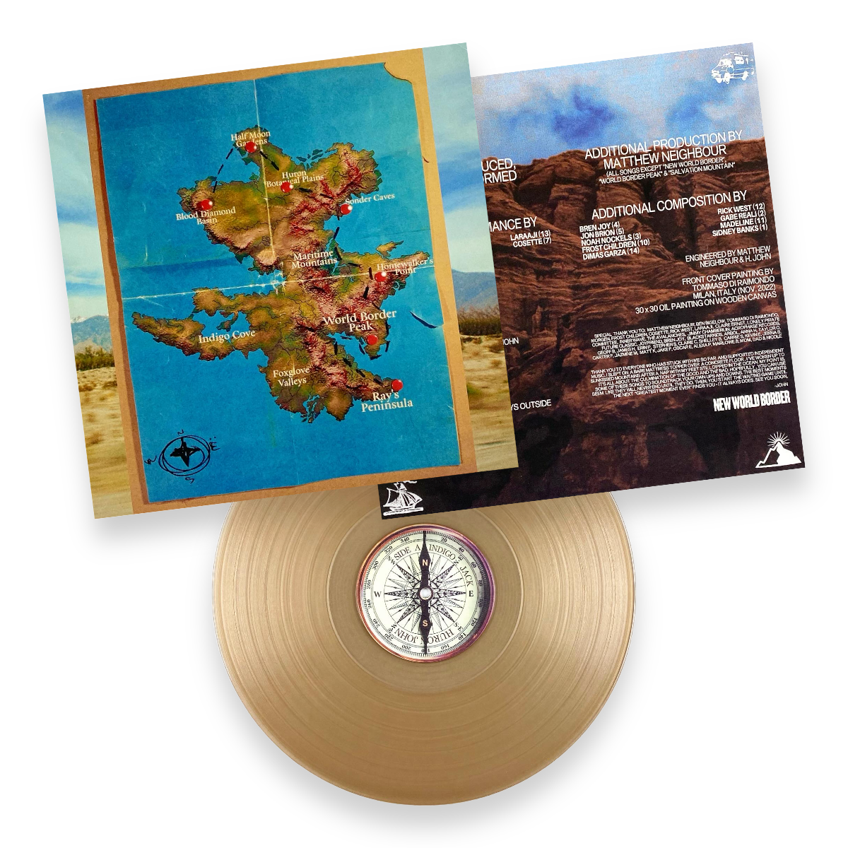 Huron John - Indigo Jack & The New World Border (Caldera Sun Vinyl)