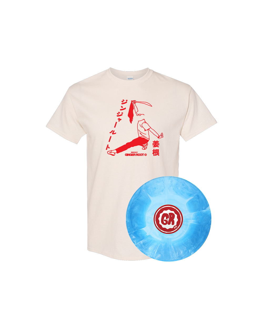 Rikki Vinyl + Shirt Bundle - Ginger Root