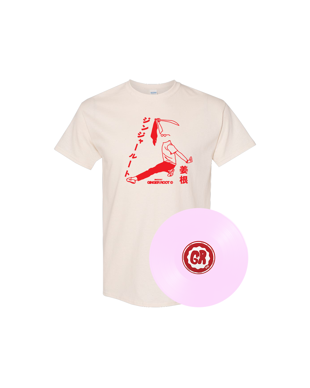 Rikki Vinyl + Shirt Bundle - Ginger Root